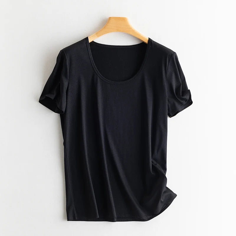 Short Sleeve T-Shirt Short Sleeve T-Shirt Marven Black U-neck S 