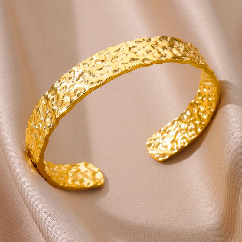 Bangle Bracelet  Adjustable Stainless  Marven B1372G CHINA Gold