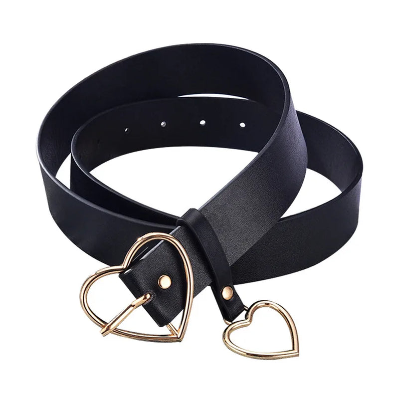 Fashion Leather Belt Metal Heart  Marven   