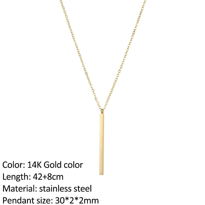 Infinity Cross Pendant Necklace - Gold Stainless Steel Fashion  Marven YX15474D Necklace 