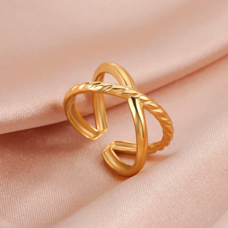 Heart of Marven" Adjustable Geometric Heart Ring Heart of Marven" Adjustable Geometric Heart Ring Marven Style 8 Gold Adjustable 