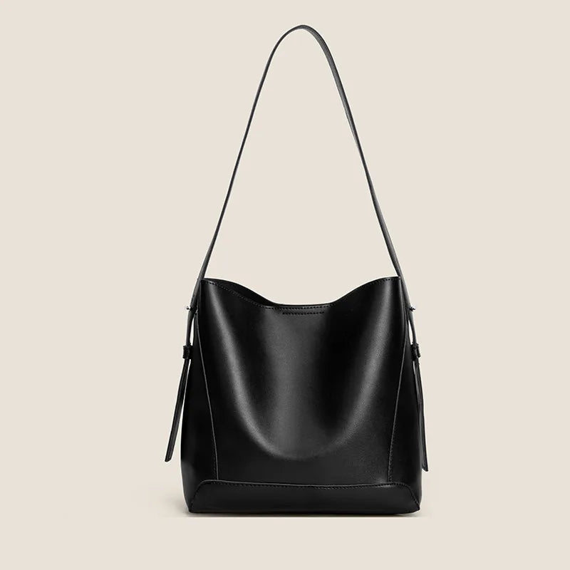 Trend Shoulder Tote Bag  Marven Style2-Black  