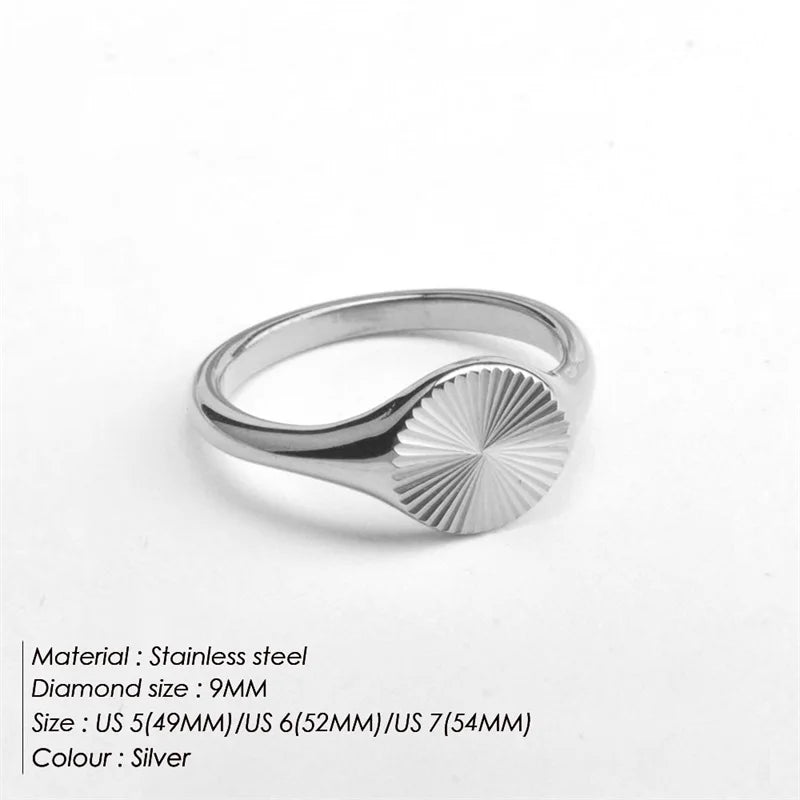 Stainless Steel Rings  Marven Silver 5 