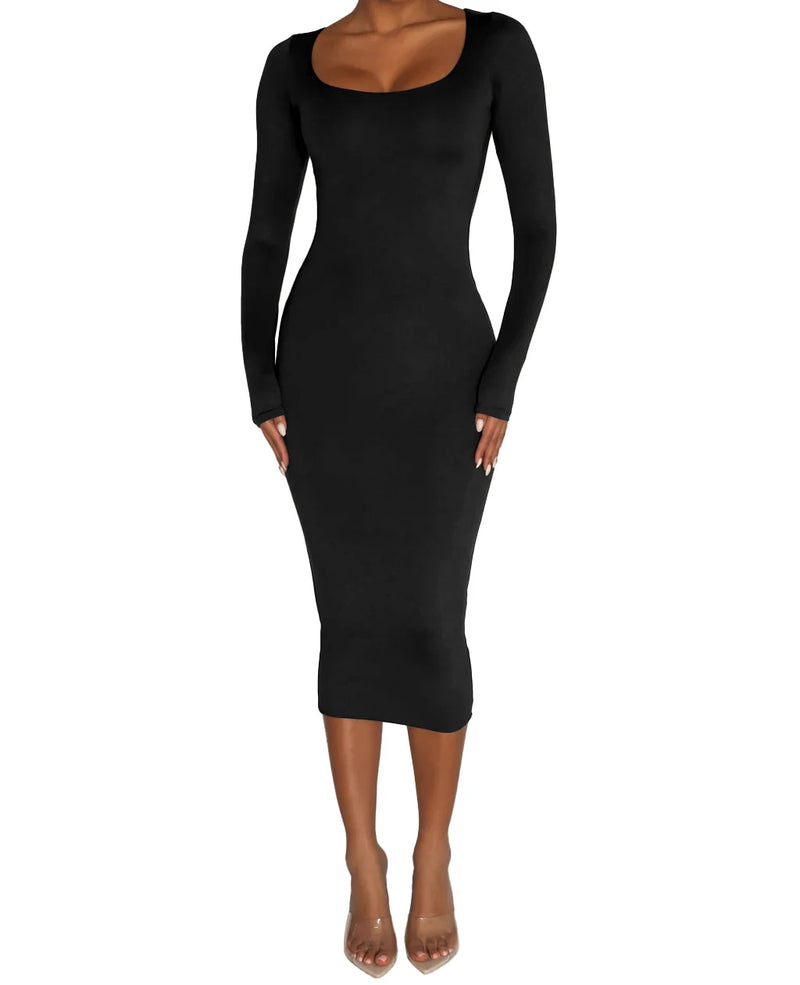 Long Sleeve Bodycon Dress Long Sleeve Bodycon Dress Marven   