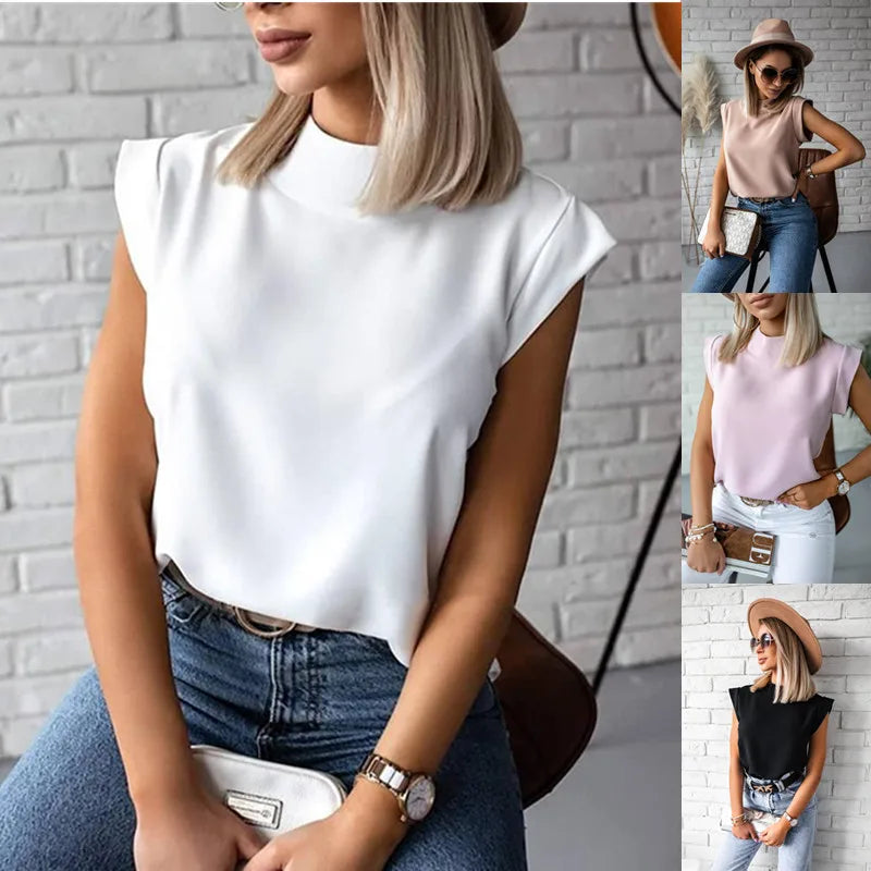 Fashion O-neck Short Sleeve Blouse Fashion O-neck Short Sleeve Blouse Marven   