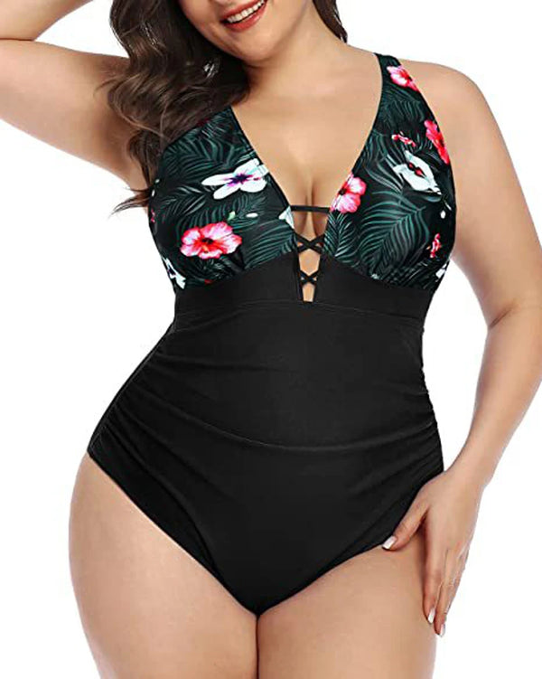 Plus Size One-Piece Swimsuit Plus Size One-Piece Swimsuit Marven   