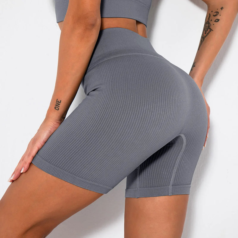 Seamless Yoga Shorts  Marven Gray S 