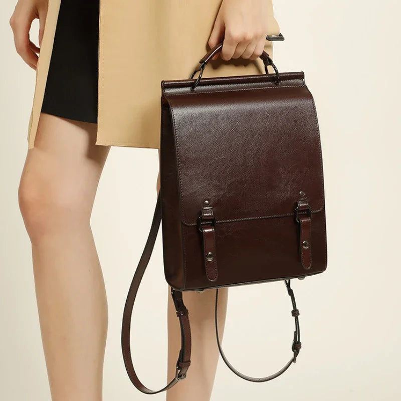 Leather Cowhide Backpack  Marven   