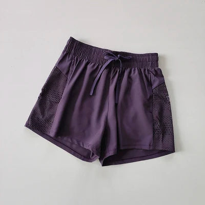 Shorts High Waist Sport Fitness 2 in 1  Marven purple M CHINA