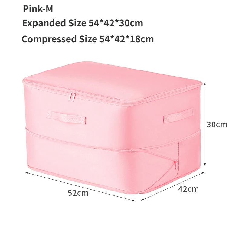 Ultra Space Saving Self Compression Organizer✨ Ultra Space Saving Self Compression Organizer✨ Marven Pink-M  