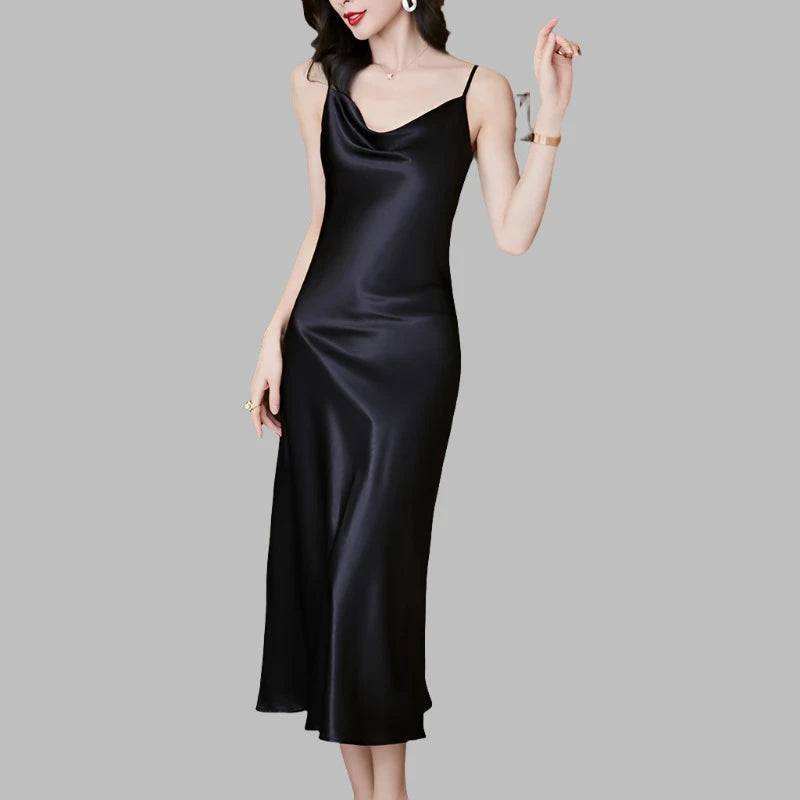 Elegant Satin Silk Dress Elegant Satin Silk Dress Marven   