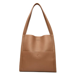 Leather Shopper Bag  Marven Brown  