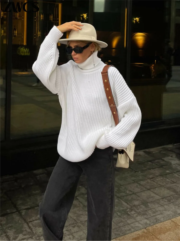 Chic Elegance Oversized Turtleneck Sweater Chic Elegance Oversized Turtleneck Sweater Marven   