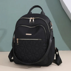 Zippered Nylon Backpack  Marven   