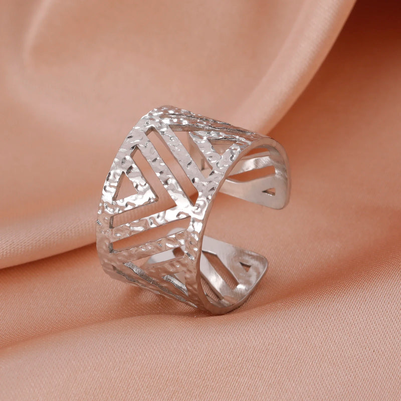 Heart of Marven" Adjustable Geometric Heart Ring Heart of Marven" Adjustable Geometric Heart Ring Marven   