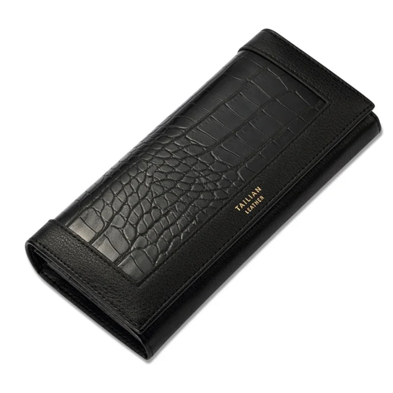 Clutch Wallet Leather  Marven Black  