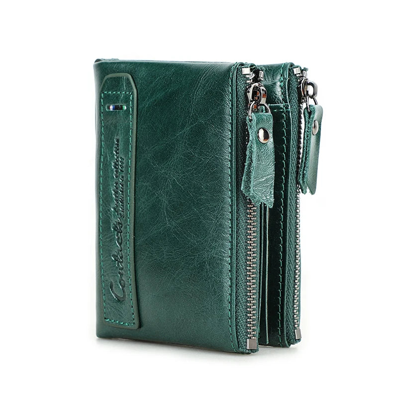 Leather Bifold Wallet  Marven glass green CHINA 