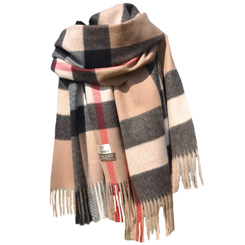 Winter Plaid Scarf Winter Plaid Scarf Marven camel 190 70 cm 