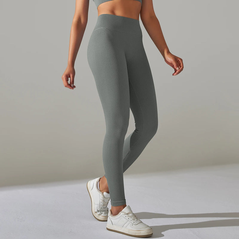 Hips Lifting Gym Leggings Seamless Sport Pants Hips Lifting Gym Leggings Seamless Sport Pants Marven Grey L 