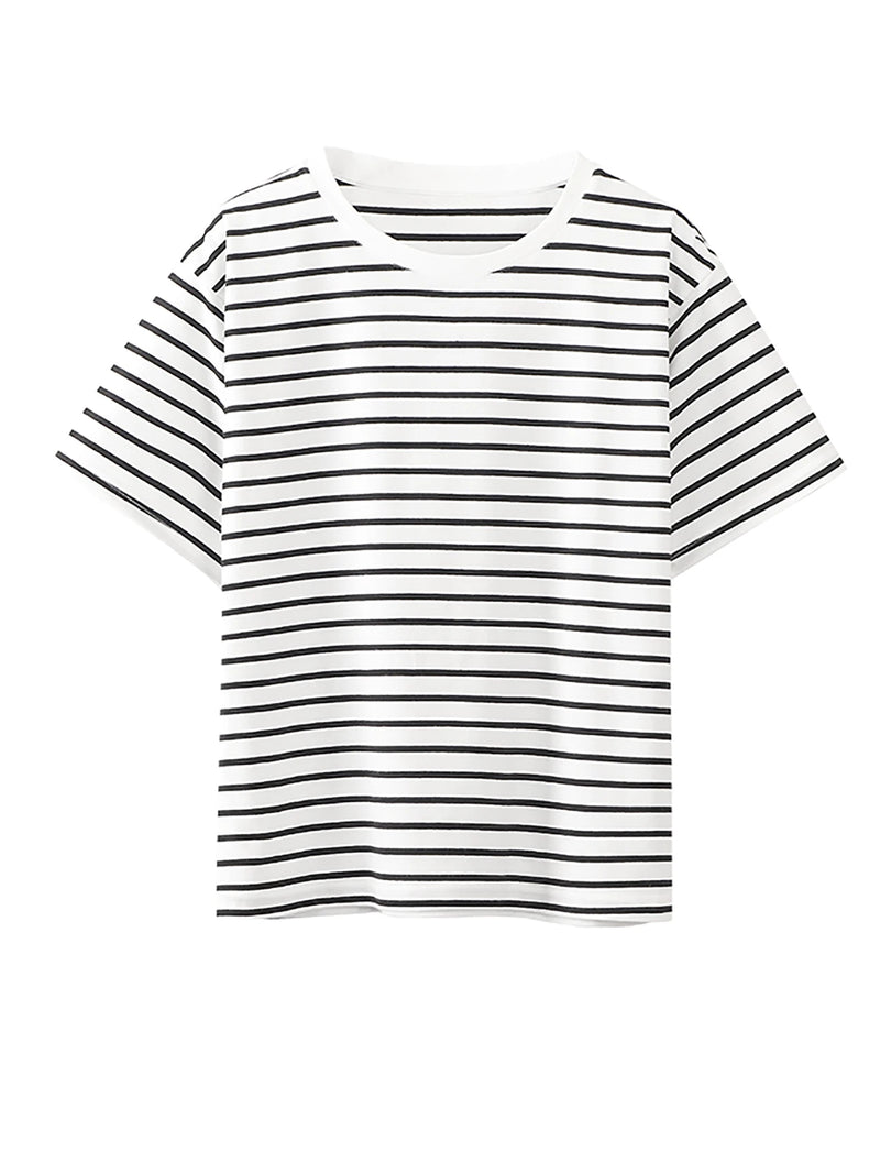 Short Sleeve Striped T-Shirts  Marven   