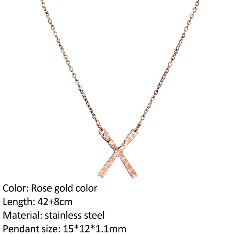 Infinity Cross Pendant Necklace - Gold Stainless Steel Fashion  Marven YX14920C Necklace 