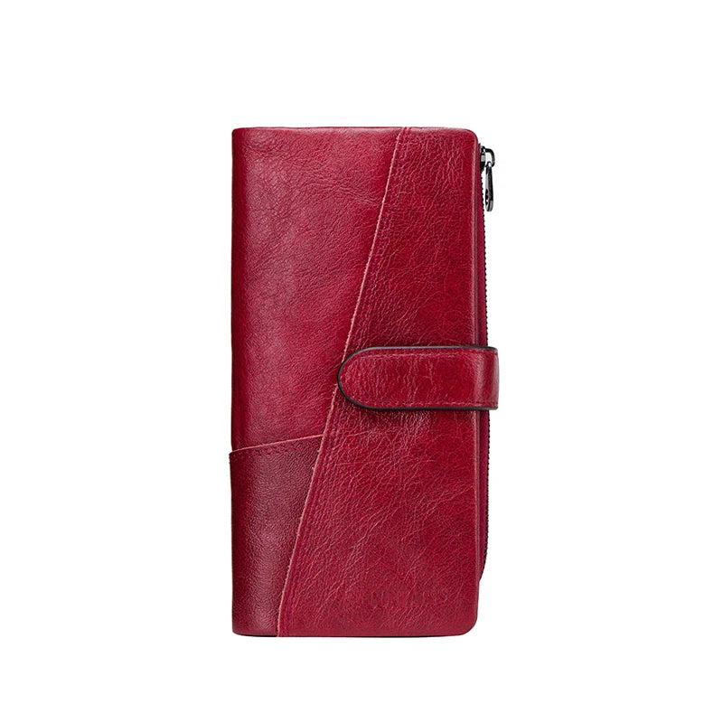 Genuine Leather Wallet Holder  Marven Red CHINA 