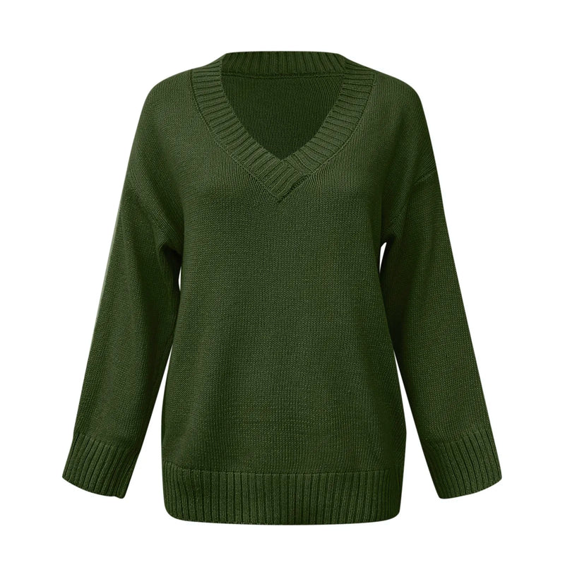 Oversized V-Neck Knitted Sweater Oversized V-Neck Knitted Sweater Marven   