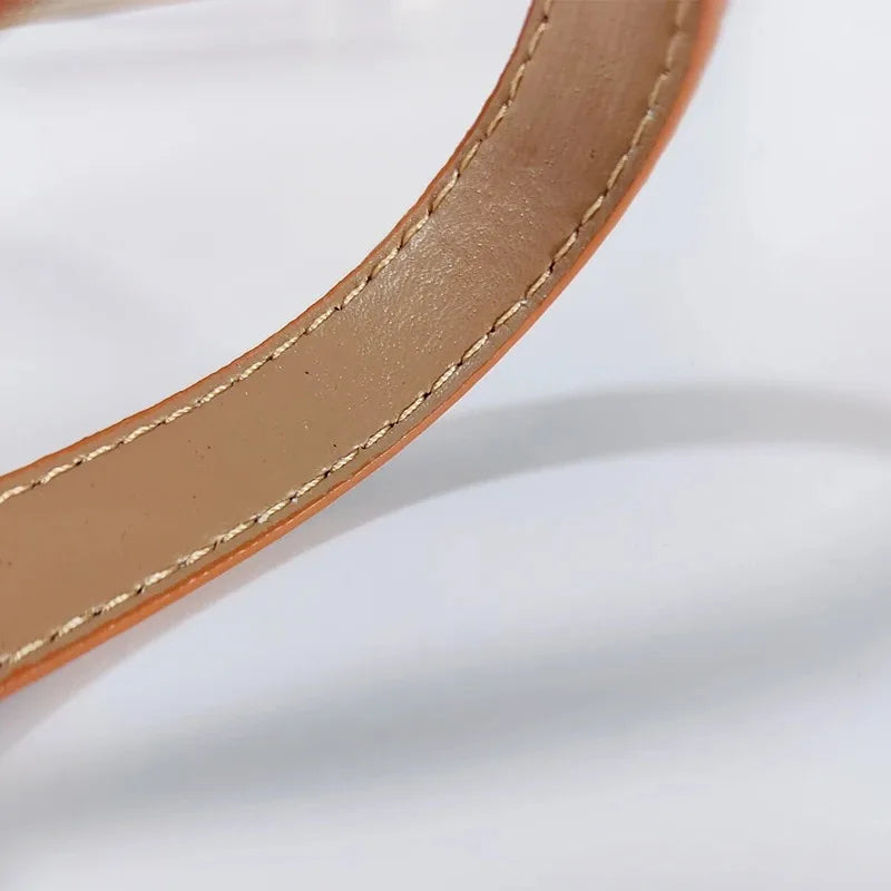 Adjustable Thin Leather Belt  Marven   