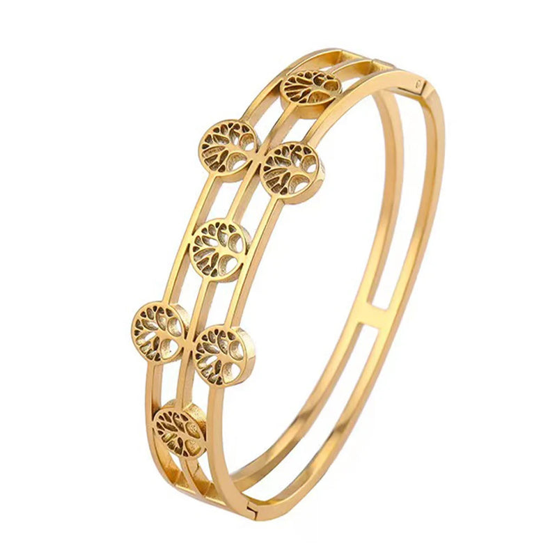 Tree Of Life Cuff Bracelet  Marven SLB0260GO CHINA 53-59mm