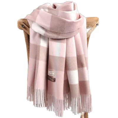 Winter Plaid Scarf Winter Plaid Scarf Marven Pink 190 70 cm 