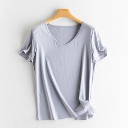 Short Sleeve T-Shirt Short Sleeve T-Shirt Marven Grey V-neck S 