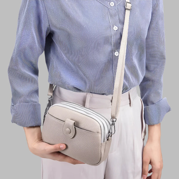 Layer Leather Shoulder Satchel Bag  Marven   