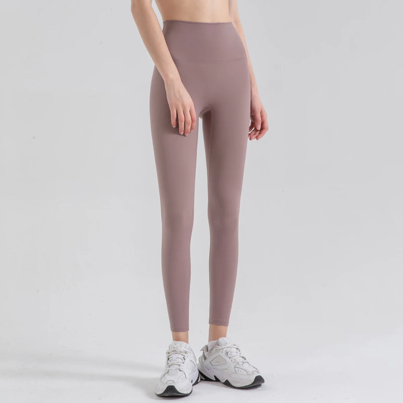 Women High-Waist Hip Lift Gym Leggings Women High-Waist Hip Lift Gym Leggings Marven Grey Red XL 