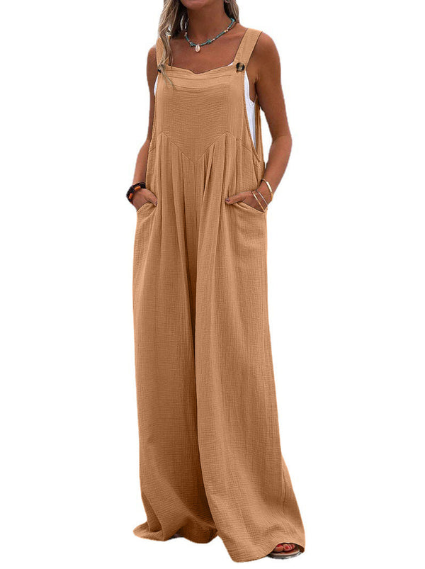 Women's Jumpsuit Wide-leg Pants jumpsuit wide leg MARVEN Amber L 