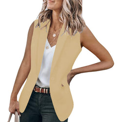 Temperament Sleeveless Cardigan cardigan sleeveless AliExpress Apricot 2XL 