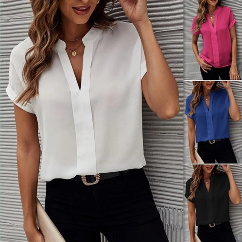 Women's Short-sleeved V-neck Women's Short Sleeve AliExpress   