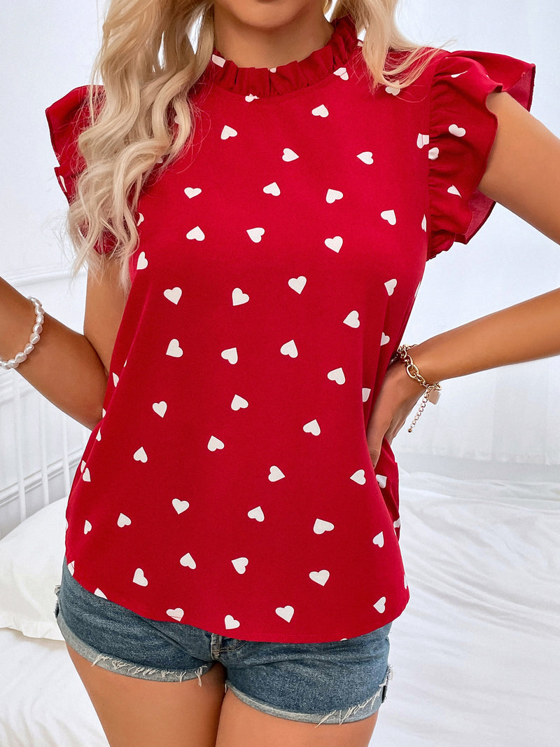 Chic Polka Dot Shirt Chic Polka Dot Shirt MARVEN Red L 