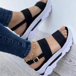 Buckle Summer Sandals Buckle Summer Sandals Marven Black 35 