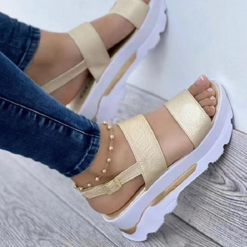 Buckle Summer Sandals Buckle Summer Sandals Marven Gold 35 